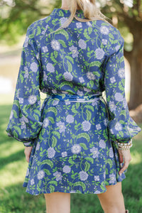 If You Know, You Know Navy Floral Dress