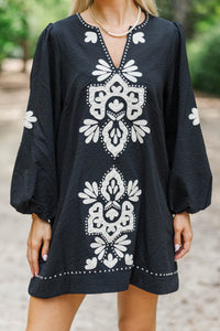 Timeless Favorite Black Embroidered Dress