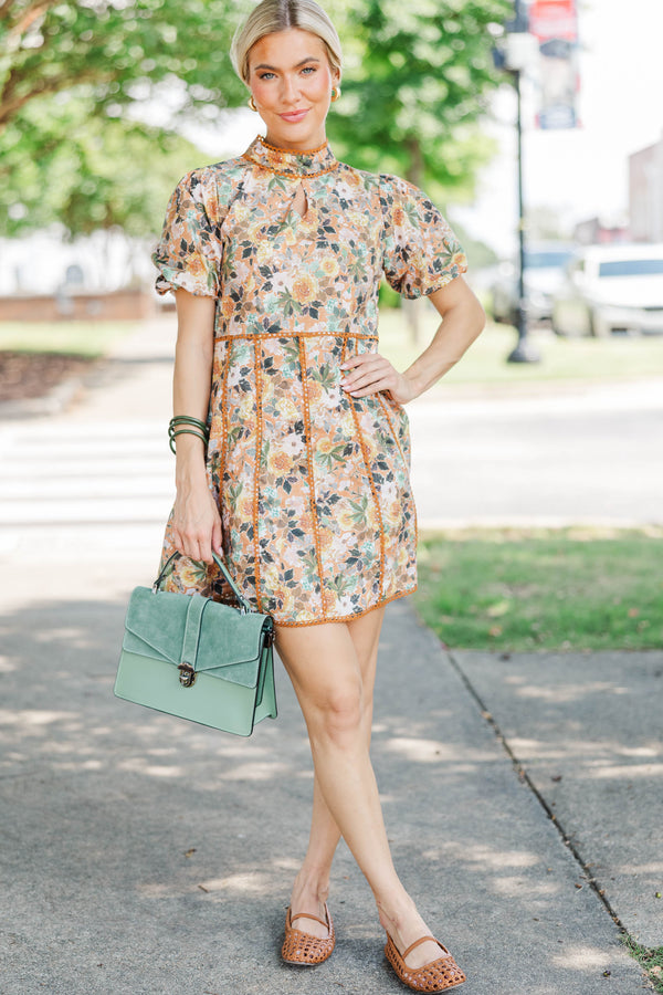 Style Archive Orange Floral Dress