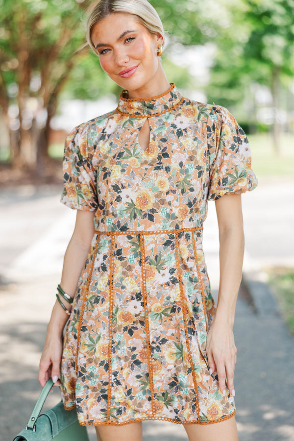 Style Archive Orange Floral Dress