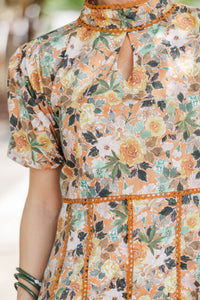 Style Archive Orange Floral Dress