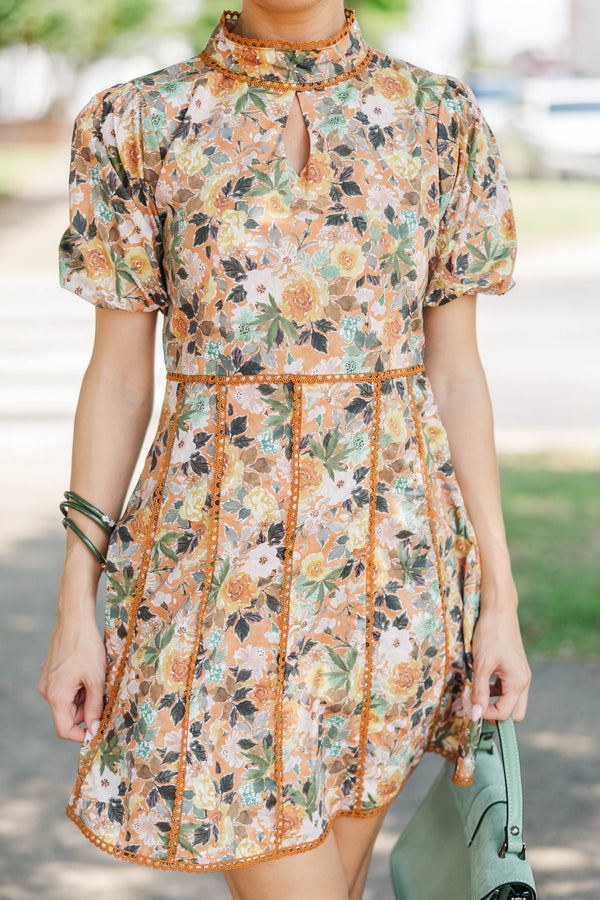 Style Archive Orange Floral Dress