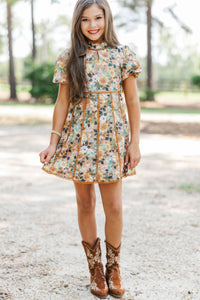 Girls: Style Archive Orange Floral Dress