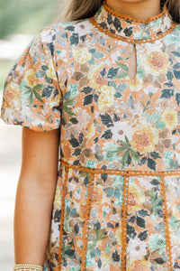 Girls: Style Archive Orange Floral Dress