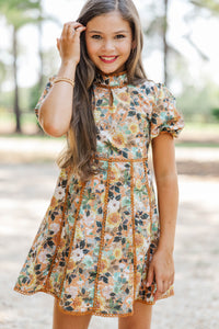 Girls: Style Archive Orange Floral Dress