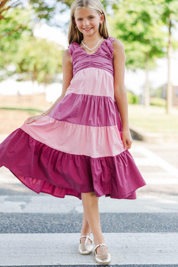 Girls: Command The Room Colorblock Midi Dress