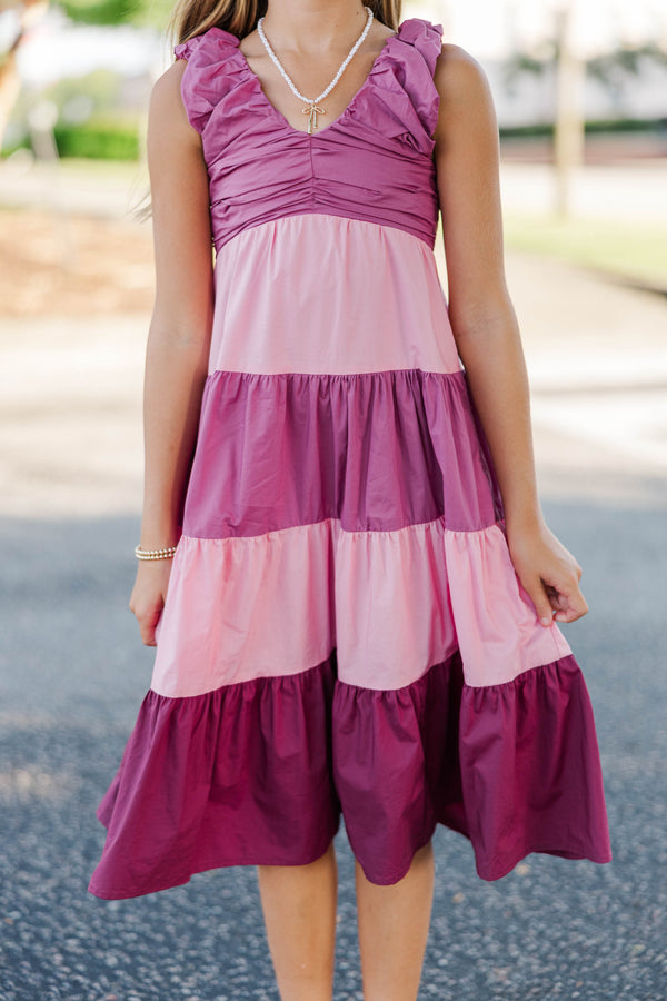Girls: Command The Room Colorblock Midi Dress