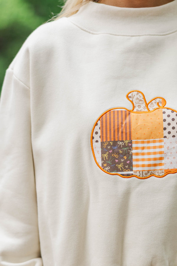 Pumpkin Patch Plans Oatmeal Sweatshirt