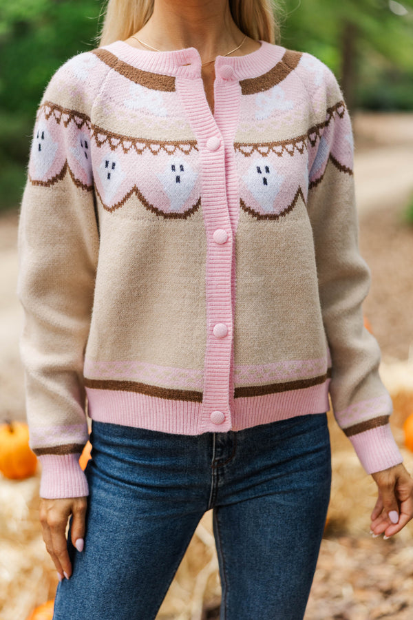 Got The Time Cream Ghost Cardigan