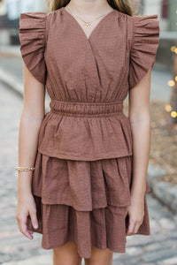 Girls: Find Yourself Brown Dress