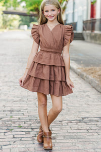 Girls: Find Yourself Brown Dress