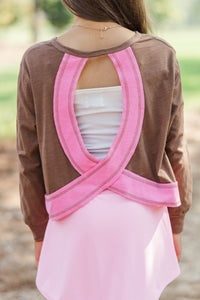 Girls: Most Adored Brown  L/S Top