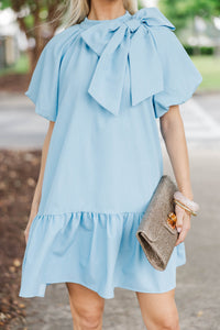 For The Record Light Blue Chambray Dress