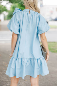For The Record Light Blue Chambray Dress