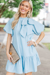 For The Record Light Blue Chambray Dress