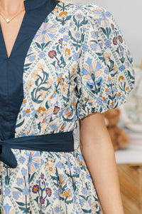 NURSING COLLECTION: Look At This Blue Medallion Dress