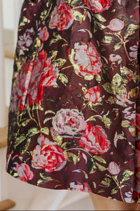 Best Days Are Here Burgundy Brocade Jacket