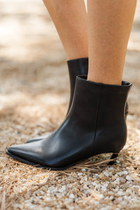 Espresso Strolls Black Booties