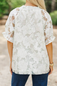 Love Always Green Floral Blouse
