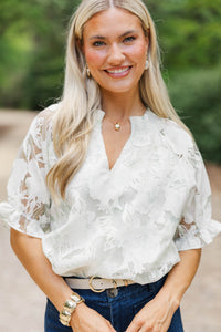 Love Always Green Floral Blouse