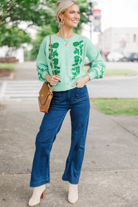 Refined Comfort Emerald Embroidered Cardigan