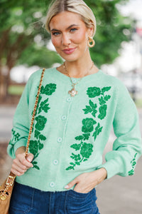Refined Comfort Emerald Embroidered Cardigan
