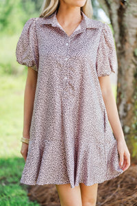 Sweet Statement Blush Leopard Print Dress