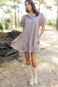 Sweet Statement Blush Leopard Print Dress