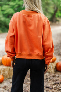 Pumpkin Patch Plans Orange Sweatshirt