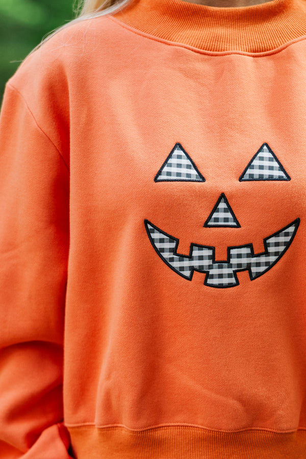 Pumpkin Patch Plans Orange Sweatshirt