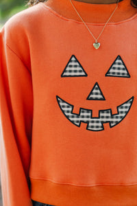 Girls: Pumpkin Patch Plans Orange Sweatshirt