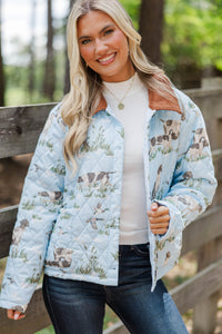 Everyday Autumn Light Blue Toile Jacket