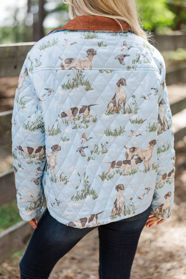 Everyday Autumn Light Blue Toile Jacket