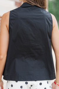 Makes You Happy Black Blouse