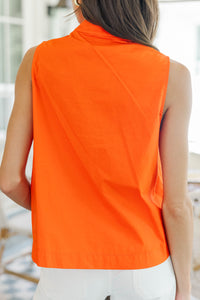 Makes You Happy Orange Blouse