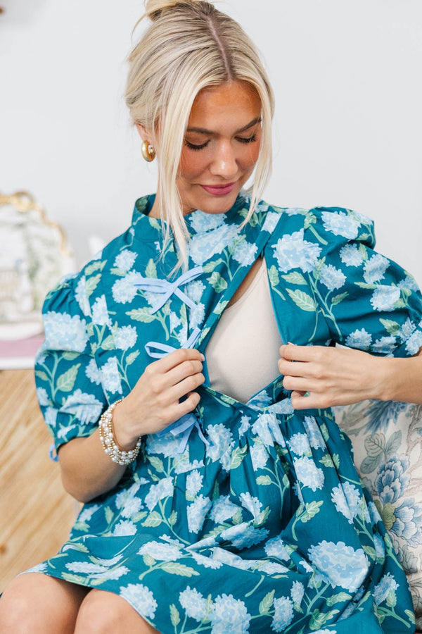 NURSING COLLECTION: Of Your Dreams Navy Floral Dress