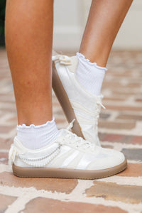 Girls: She Walks The Walk White Sneakers