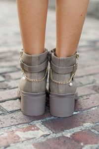 Girls: Current Issue Taupe Booties