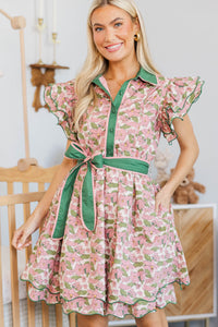 NURSING COLLECTION: Flourish Forever Mauve Floral Dress