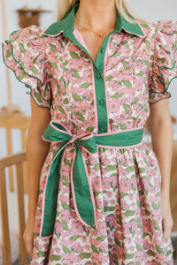 NURSING COLLECTION: Flourish Forever Mauve Floral Dress