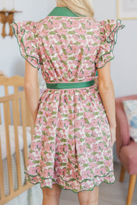 NURSING COLLECTION: Flourish Forever Mauve Floral Dress