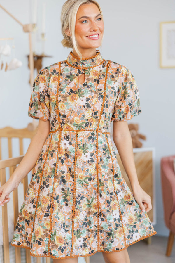 NURSING COLLECTION: Style Archive Orange Floral Dress