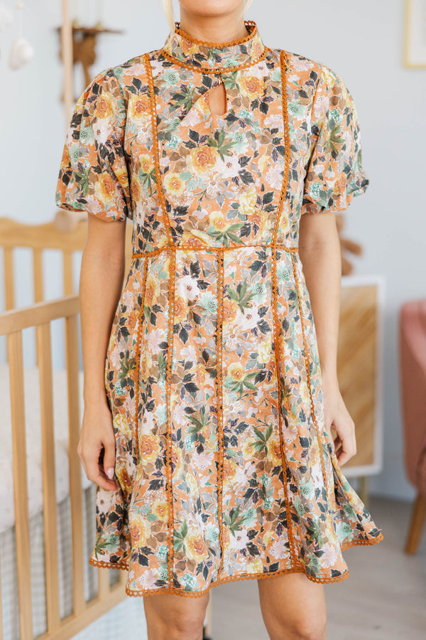 NURSING COLLECTION: Style Archive Orange Floral Dress