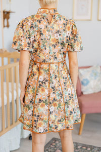 NURSING COLLECTION: Style Archive Orange Floral Dress