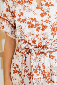 NURSING COLLECTION: The Victorious Rust Eyelet Maxi Dress