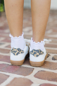 Girls: Run The World Brown Leopard Sneakers