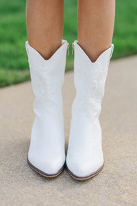 Girls: Core Collection White Cowboy Boots