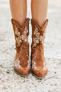 Girls: Core Collection Brown Cowboy Boots