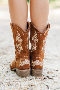 Girls: Core Collection Brown Cowboy Boots