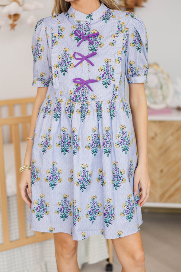 NURSING COLLECTION: Of Your Dreams Lavender Medallion Dress